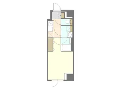 S-RESIDENCE原木中山AZURE(1K/4階)の間取り写真