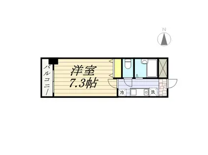 プライムアーバン行徳Ⅰ(1K/2階)の間取り写真