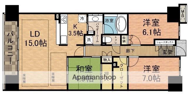 ザ・ガーデンプレミアム(3LDK/13階)の間取り写真