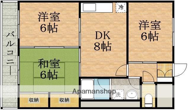 セントピアⅠ(3DK/2階)の間取り写真