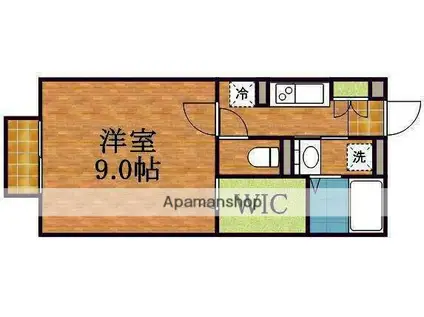 CAMELLIA Ⅱ(1K/1階)の間取り写真