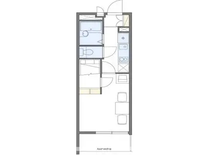 EWレジデンス東船橋(1K/1階)の間取り写真