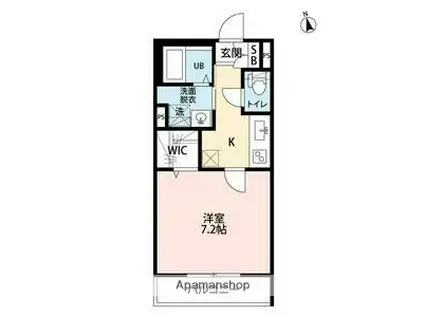 コーワレジデンス(1K/1階)の間取り写真