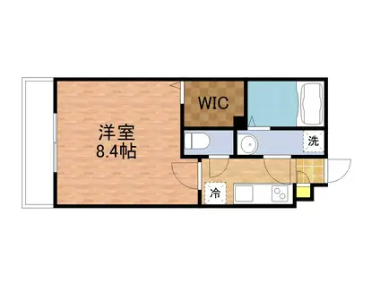 リブリM&M(1K/1階)の間取り写真