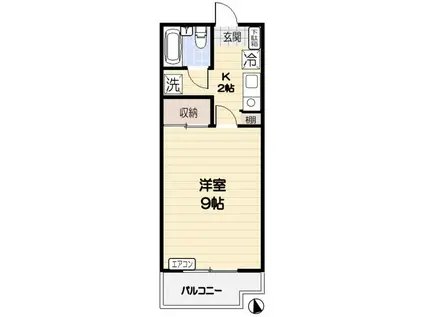 パークレジデンス(1K/3階)の間取り写真