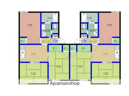 パークハイムゆりのきB(3DK/2階)の間取り写真
