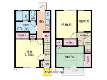 ベルパーク(3K)の間取り写真