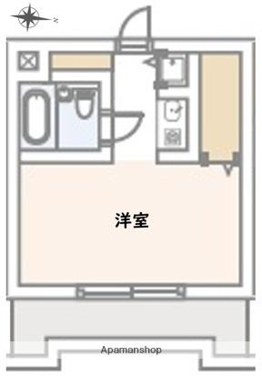 ラレーブ津田沼Ⅳ(ワンルーム/3階)の間取り写真