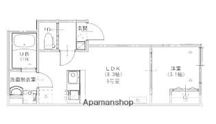 KEIAI RESIDENCE 北習志野Ⅱ(1LDK/2階)の間取り写真