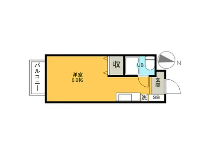リエス習志野台(ワンルーム/1階)の間取り写真