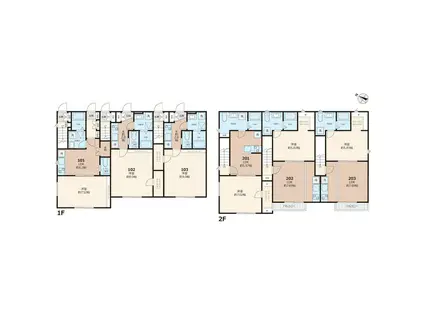 NECOCUORE USUI(1K/1階)の間取り写真