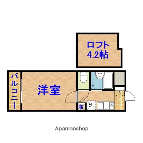 ブラッサムコーポ五井(1K/2階)の間取り写真