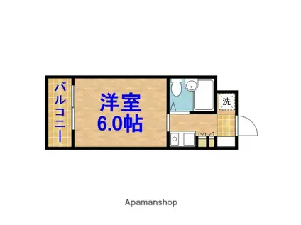 アーバン五井東(1K/3階)の間取り写真