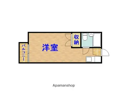 メゾンマリン(1K/1階)の間取り写真