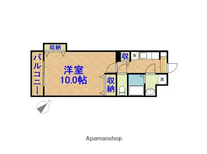 カーサステラ(1K/1階)の間取り写真