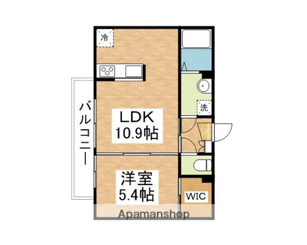 第10須賀ハイツ(1LDK/1階)の間取り写真