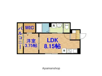フェリーチェⅥ(1LDK/1階)の間取り写真