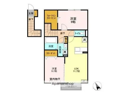 レムロード・M(2LDK/2階)の間取り写真