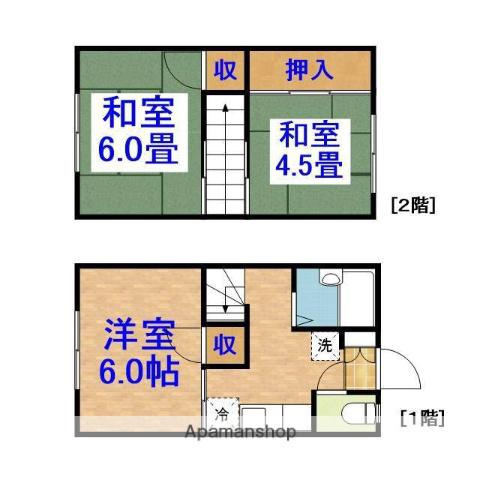 コーポクエールⅡ(3K/1階)の間取り写真