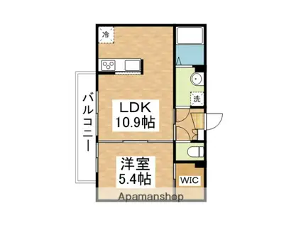 第10須賀ハイツ(1LDK/2階)の間取り写真