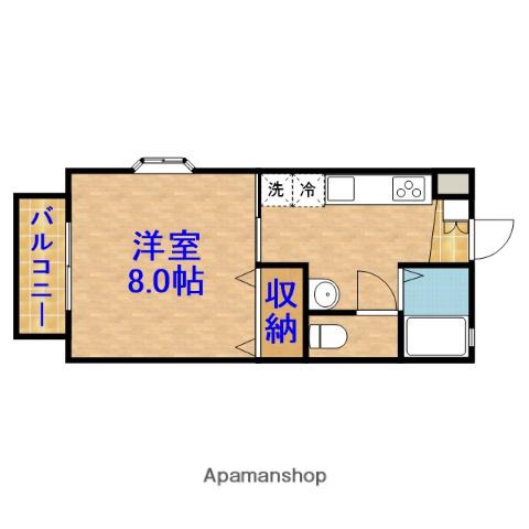 サンヴェール下永吉(1K/2階)の間取り写真