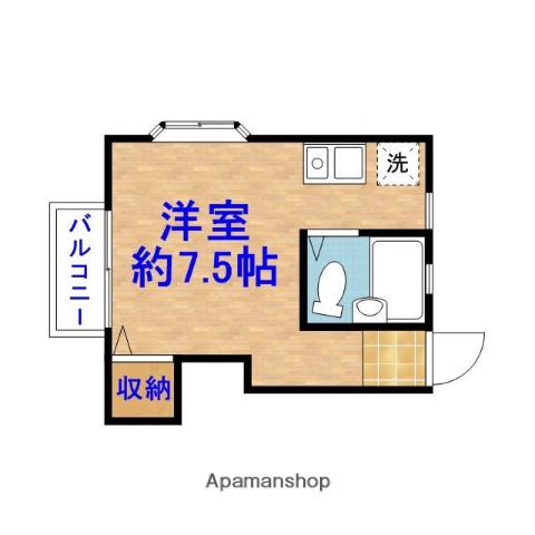 グランディハイツ茂原C棟(ワンルーム/1階)の間取り写真
