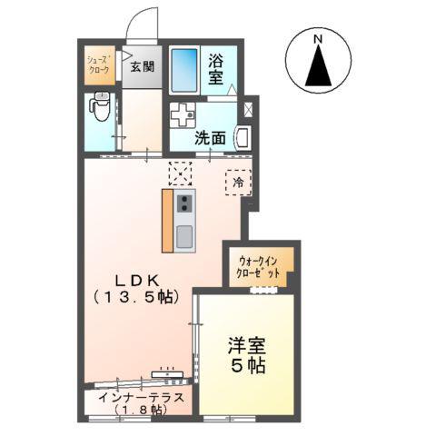 タスカータソルテⅡ(1LDK/1階)の間取り写真