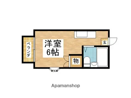 エステート・グリーンピア(ワンルーム/1階)の間取り写真