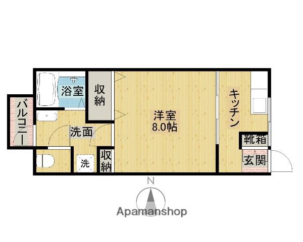 S・Kハイツ(1K/2階)の間取り写真