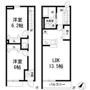リルシア(2LDK)の間取り写真
