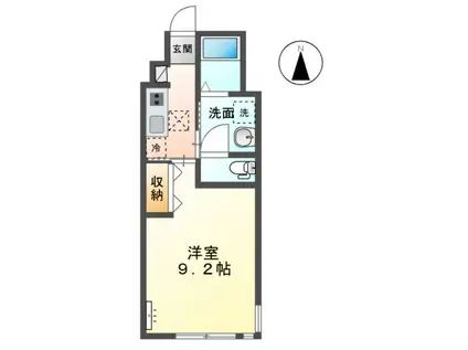 ファインパレスSUWA-Ⅰ(1K/1階)の間取り写真