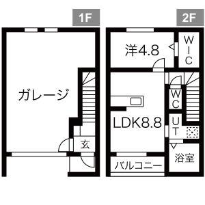 SEGRATO(1LDK/1階)の間取り写真