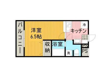 S-FORT玉川学園前(1K/1階)の間取り写真