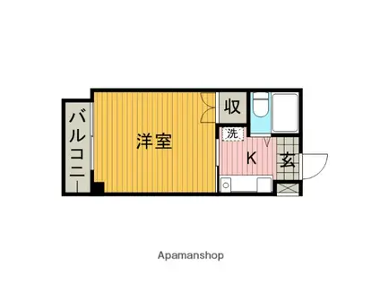 ホームコア87(ワンルーム/2階)の間取り写真