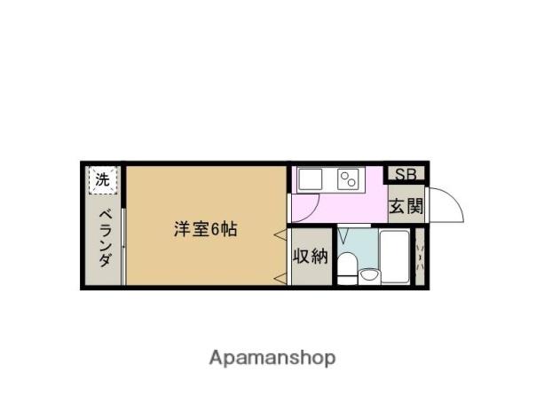 グリーンシャトル本町田(1K/1階)の間取り写真