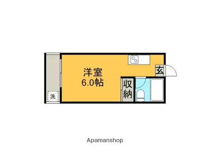 イグチマンション(1K/3階)の間取り写真