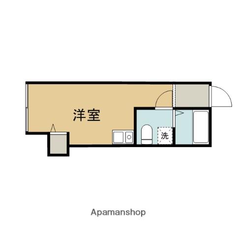 アークレア相模原則武(1K/1階)の間取り写真