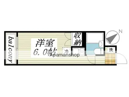 メゾン・ド・ジュール(ワンルーム/5階)の間取り写真