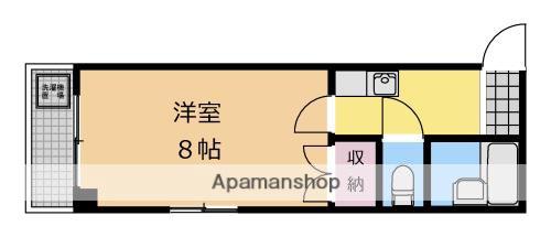 エンゼルコート(1K/2階)の間取り写真