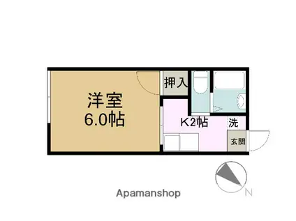 メゾン・アプリコ(1K/1階)の間取り写真