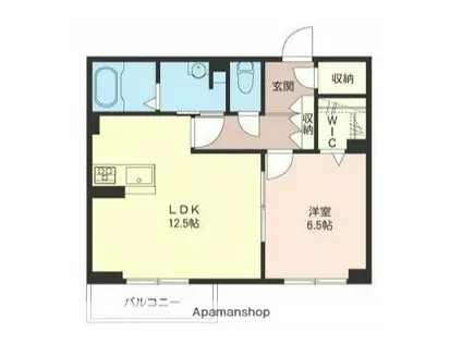シエノーク(1LDK/2階)の間取り写真