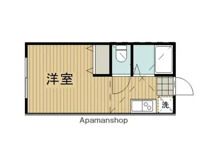 プライムテラス小田急相模原1A棟(ワンルーム/1階)の間取り写真