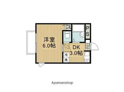 鶴川駅デザイナーズレジデンス(1K/2階)の間取り写真