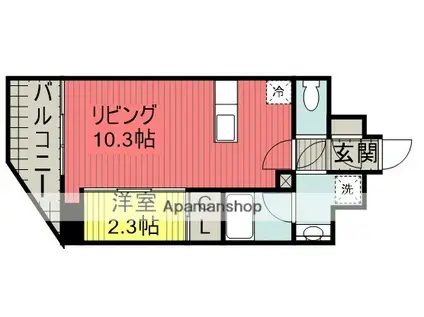 SYFORME MACHIDA(1LDK/6階)の間取り写真