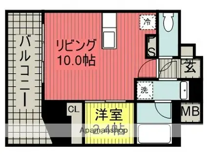 SYFORME MACHIDA(1LDK/1階)の間取り写真
