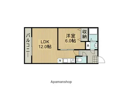 イースタンパレス(1LDK/3階)の間取り写真