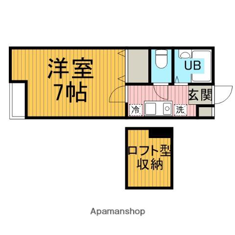 パレス原町田(1K/1階)の間取り写真