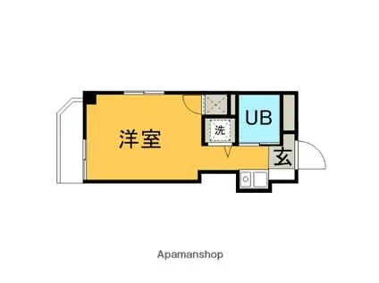 サロンボングウ(ワンルーム/4階)の間取り写真