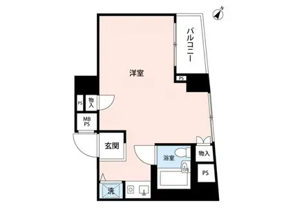 サンクレスト茅場町(ワンルーム/5階)の間取り写真