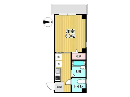 第39シンエイビル(1K/4階)の間取り写真